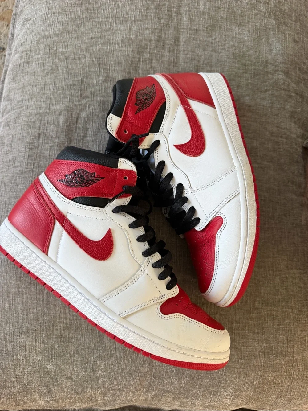 Air Jordan 1 Retro High OG “Heritage” - White/Red/Black 11.5